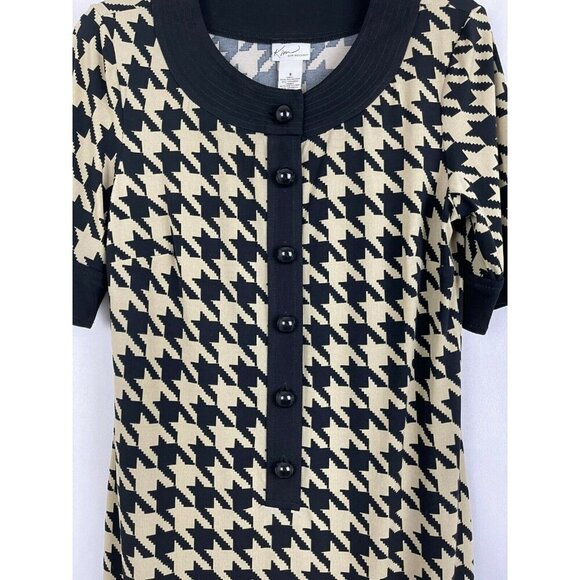 Kim Rogers Women Short Sleeve Crew Neck Stretch Dress Size 8 - Picture 5 of 5